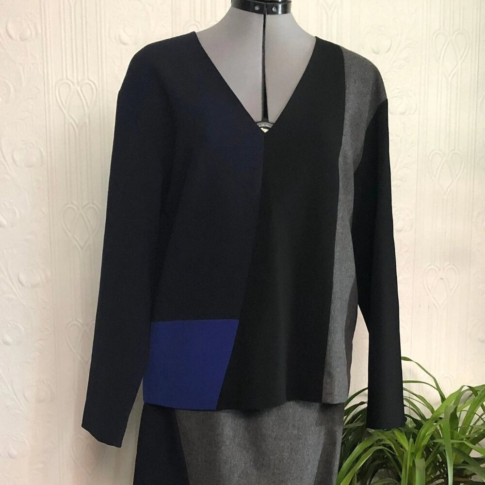 New without tags - patchwork mini skirt and top - DKNY - sizes M and 12 US
